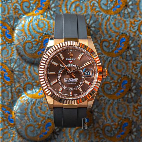 rolex sky dewller rose gold price|rolex sky dweller investment.